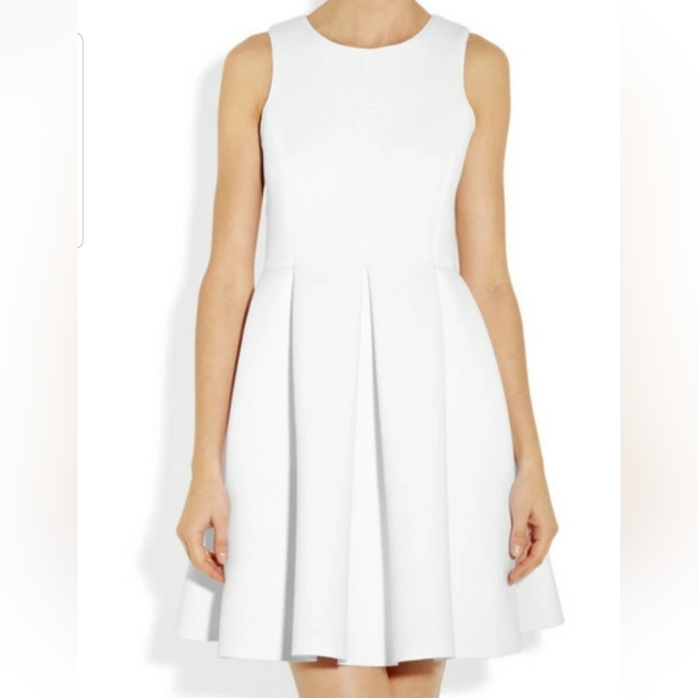 Tibi White Sleeveless Mini Dress, Size 6
